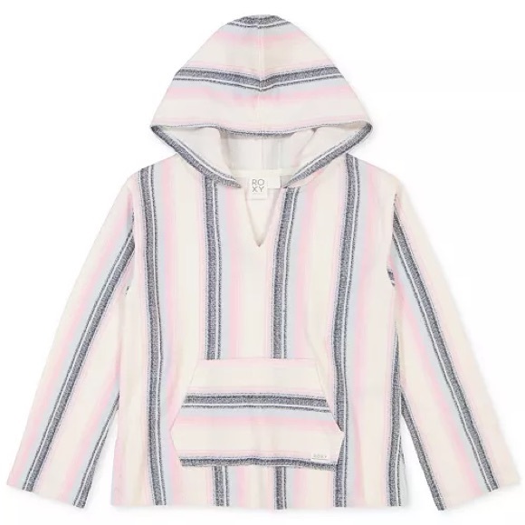 Roxy Other - Roxy Striped Hooded Poncho towel 6/7